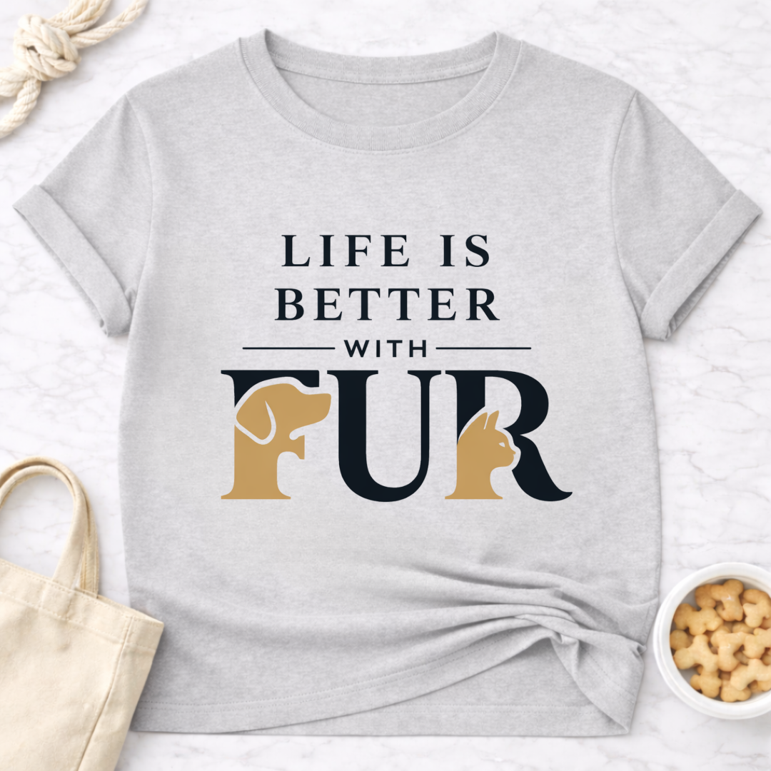 Life Is Better With Fur Is T-Shirt
