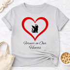 Forever In Our Hearts  Cat Angel T-Shirt