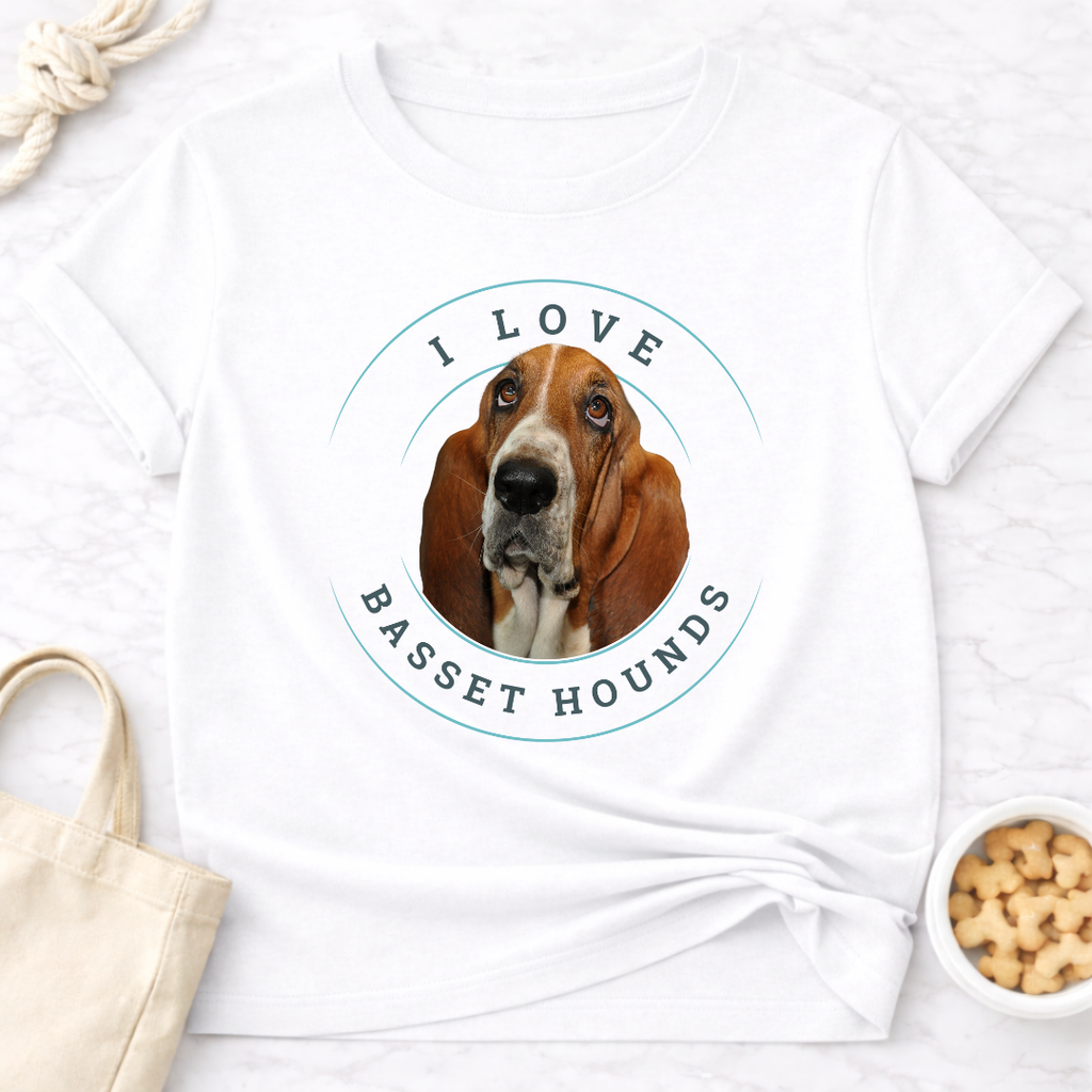 I Love Basset Hounds T-Shirt