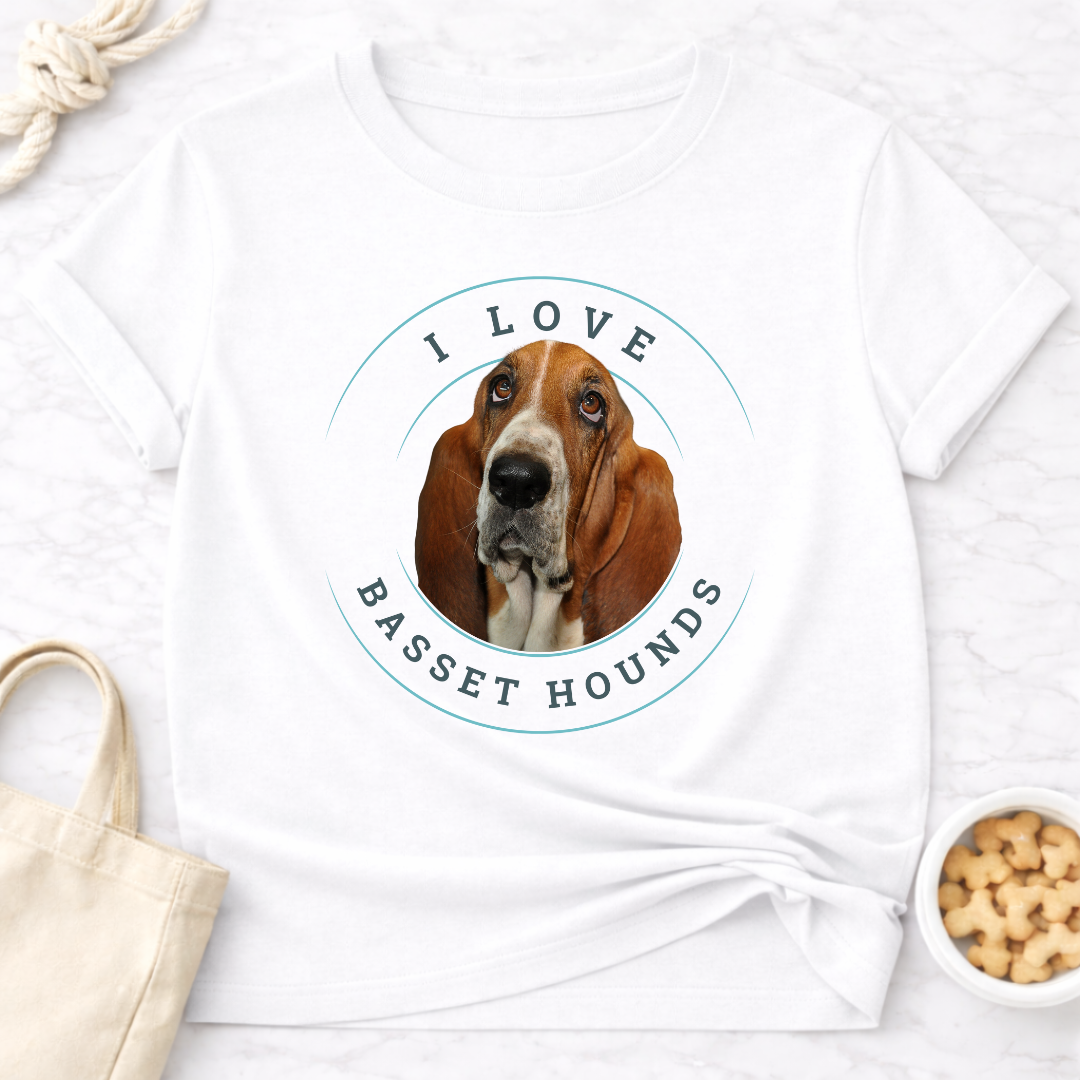 I Love Basset Hounds T-Shirt