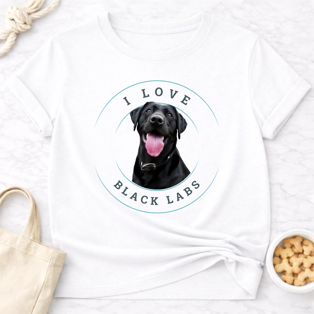 I Love Black Labs T-Shirt