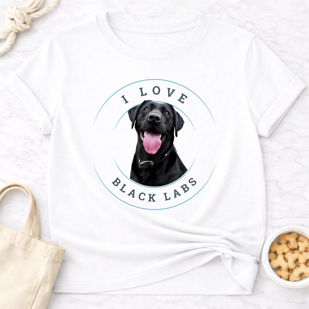 I Love Black Labs T-Shirt