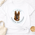 I Love German Shepherds T-Shirt