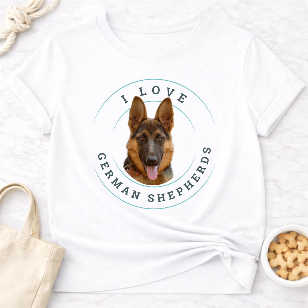 I Love German Shepherds T-Shirt