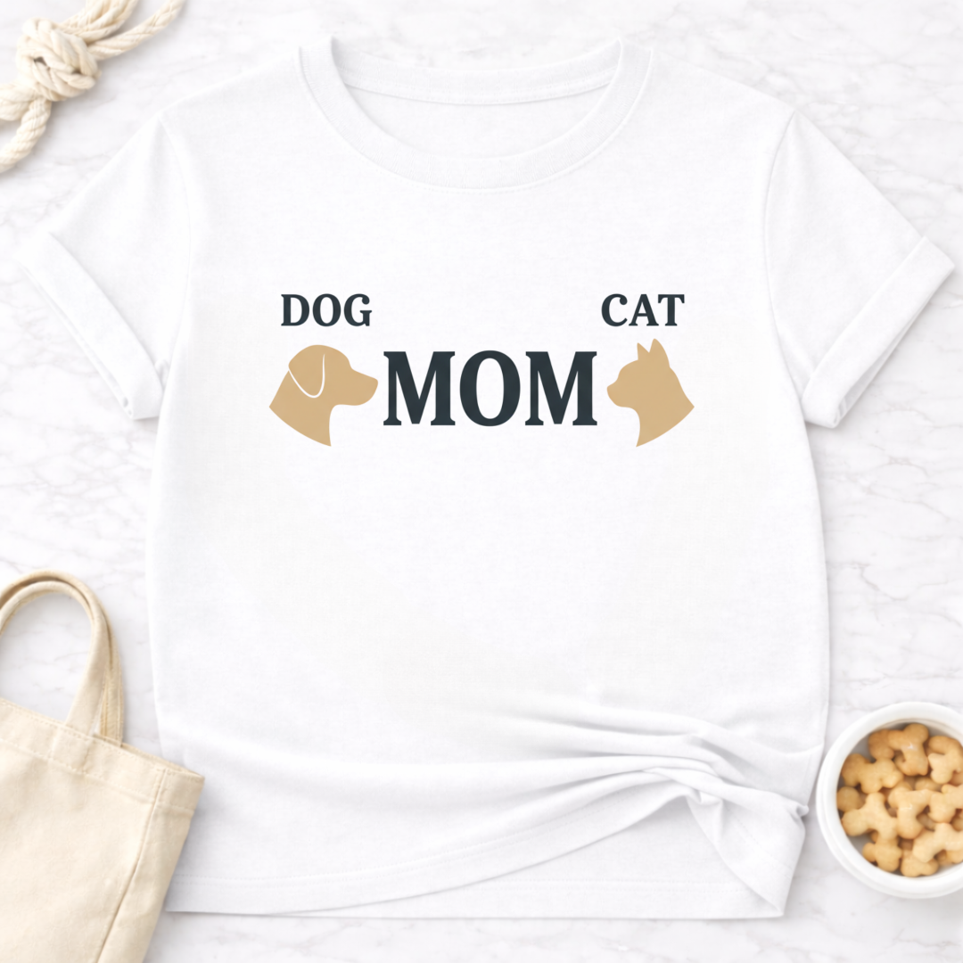 Dog and Cat Mom T-Shirt