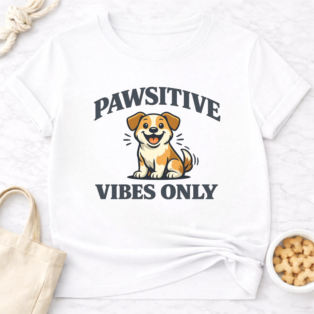 Pawsitive Vibes Only T-Shirt