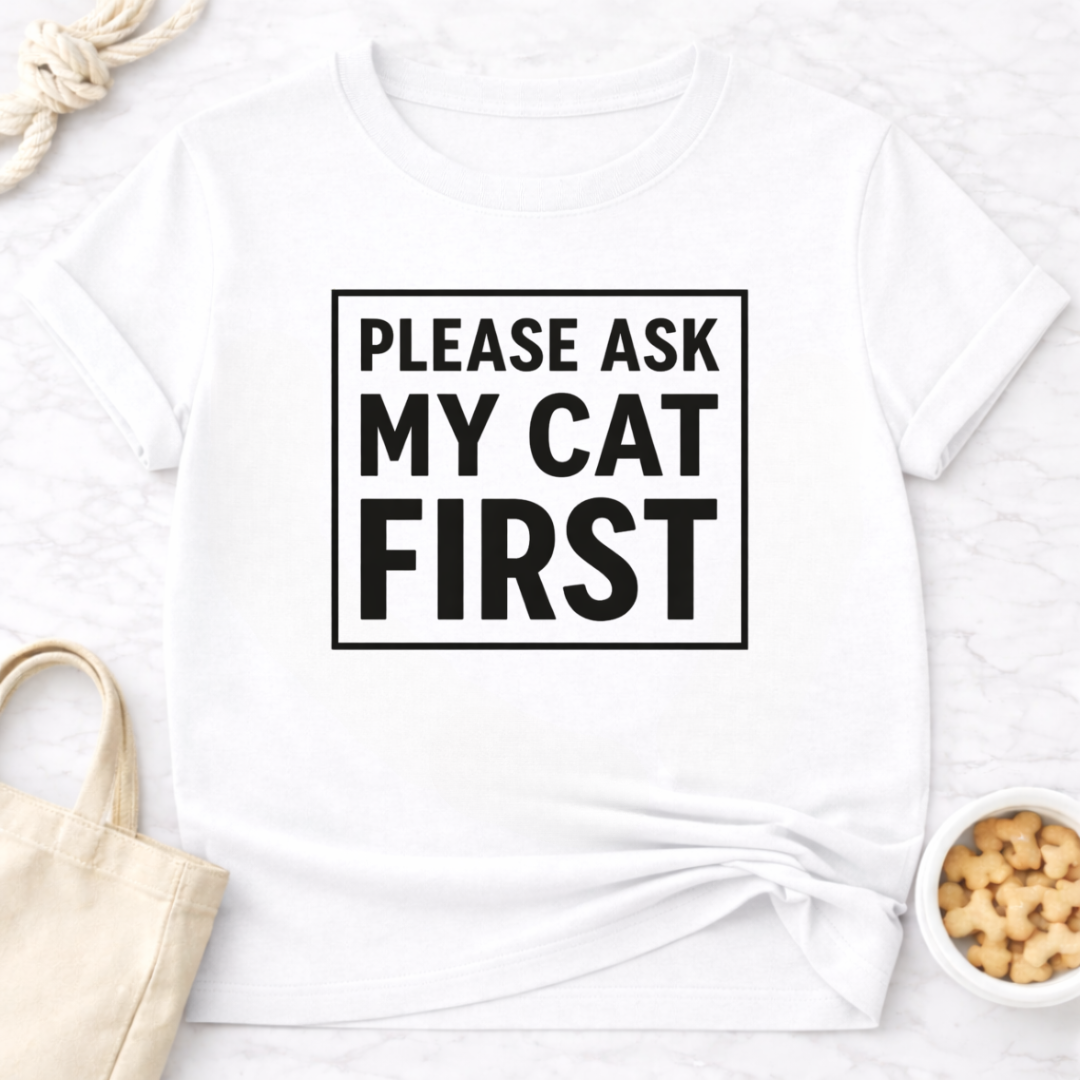 Ask My Cat First T-Shirt