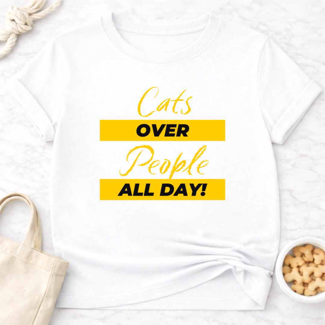 Cats Over People (Chalk)T-Shirt