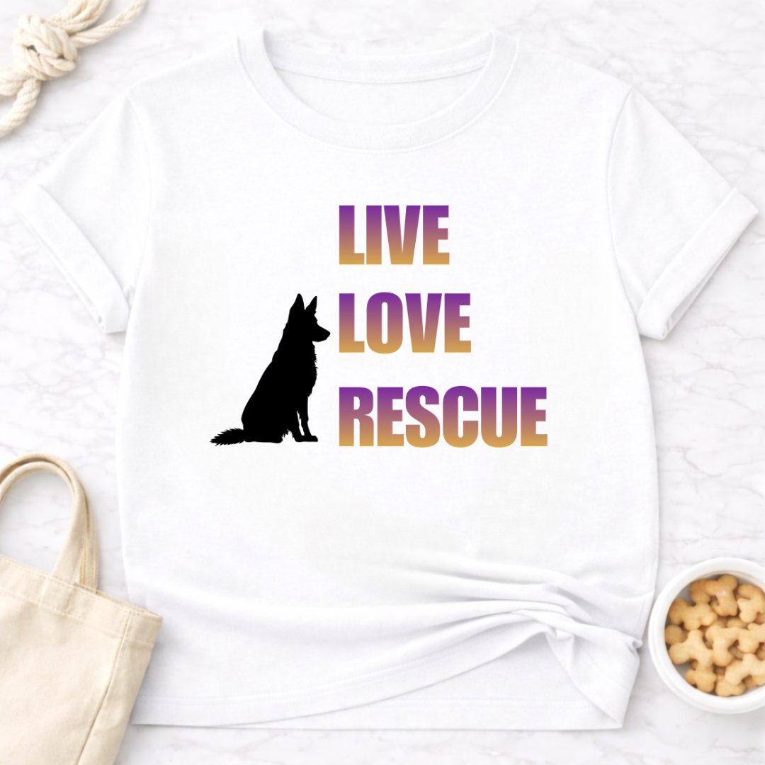 Live Love Rescue Dog T-Shirt