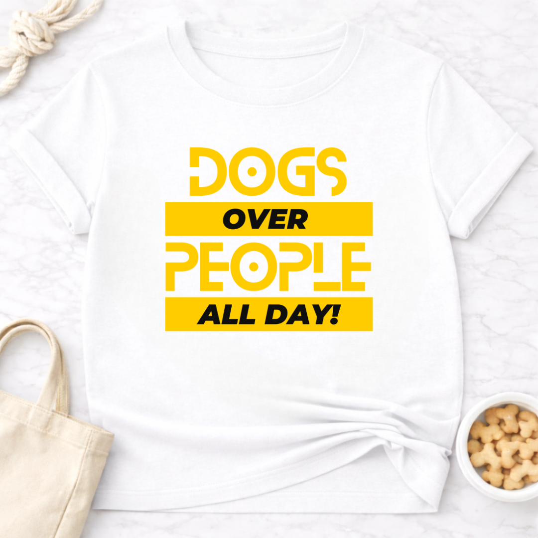 Dogs Over People (Block)T-Shirt