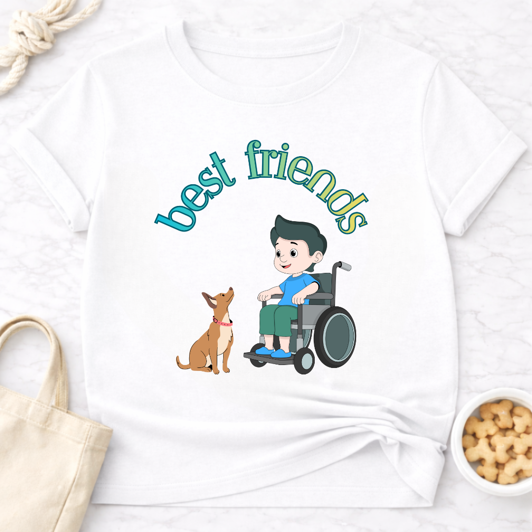 Best Friends Boy and Dog Special Needs T-Shirt