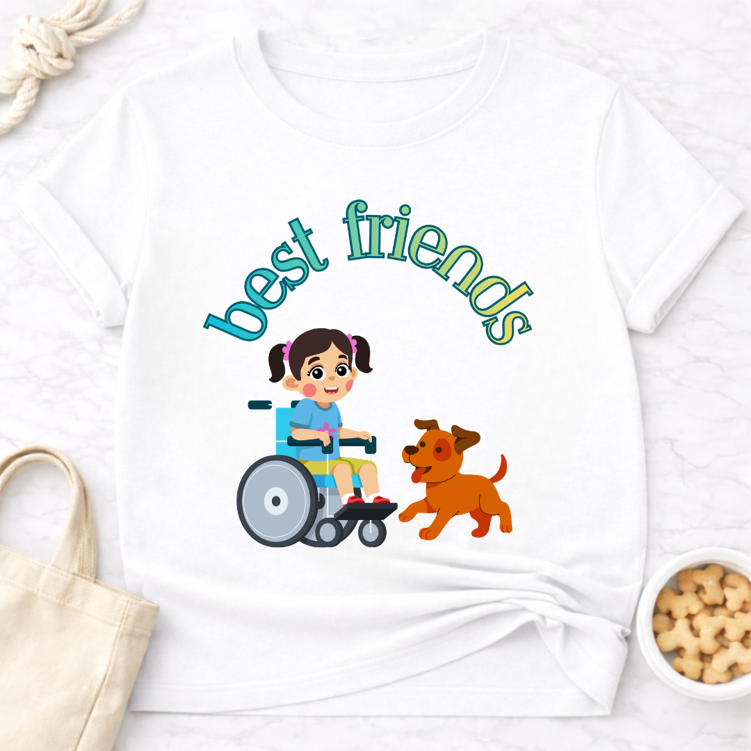 Best Friends Girl and Dog Special Needs T-Shirt