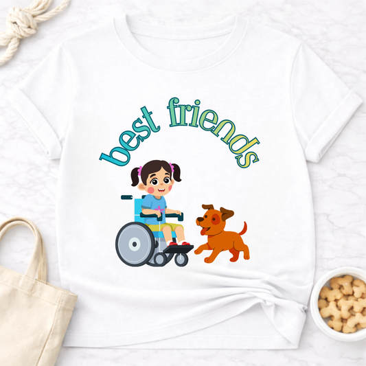 Best Friends Girl and Dog Special Needs T-Shirt