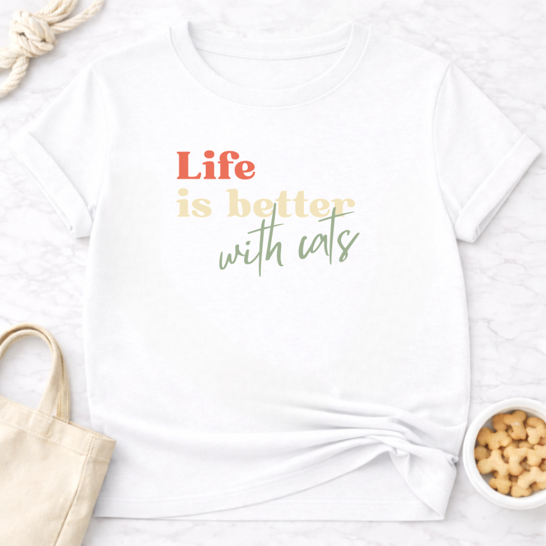 Life is Better With Cats T-Shirt