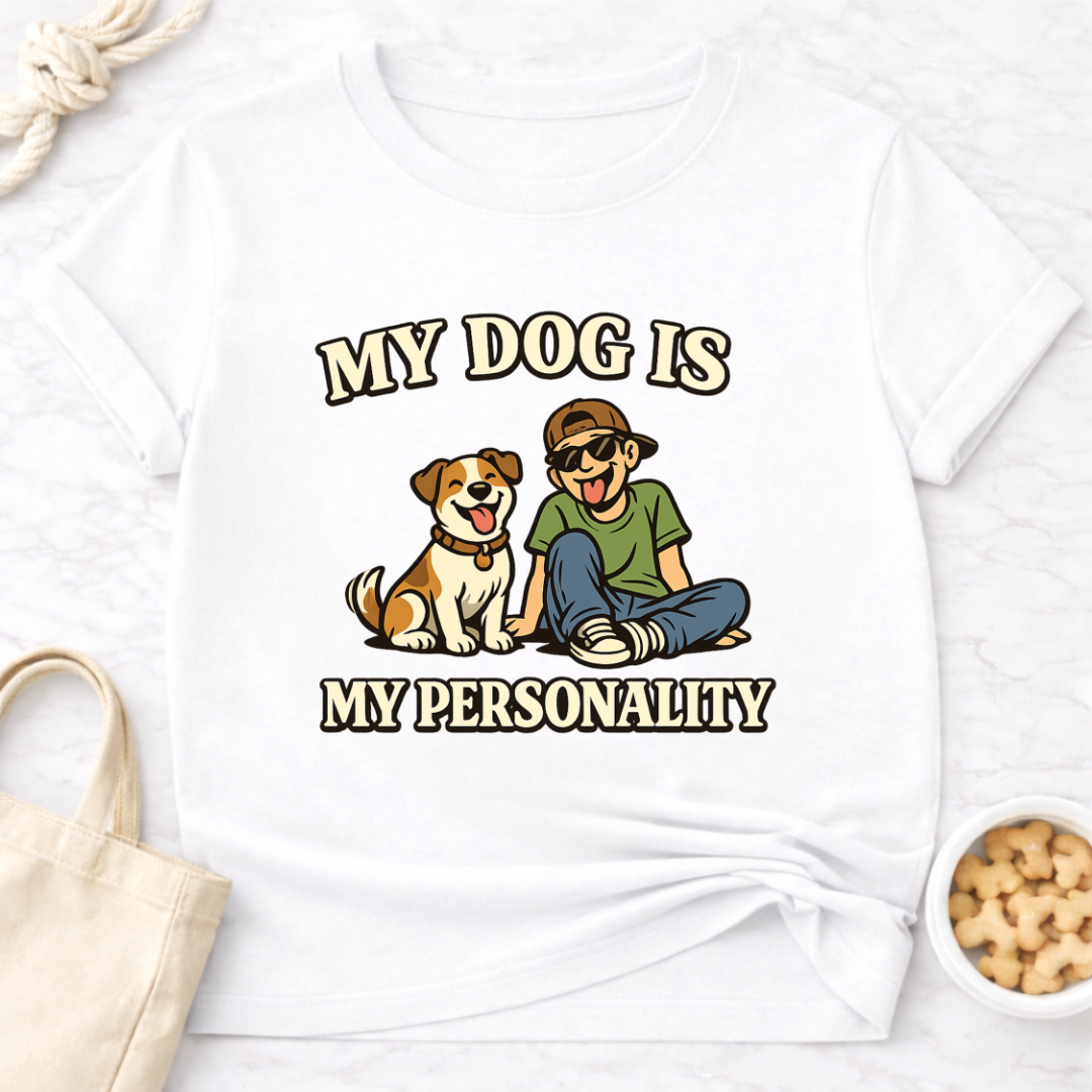 My Dog is My Personality (Male) T-Shirt