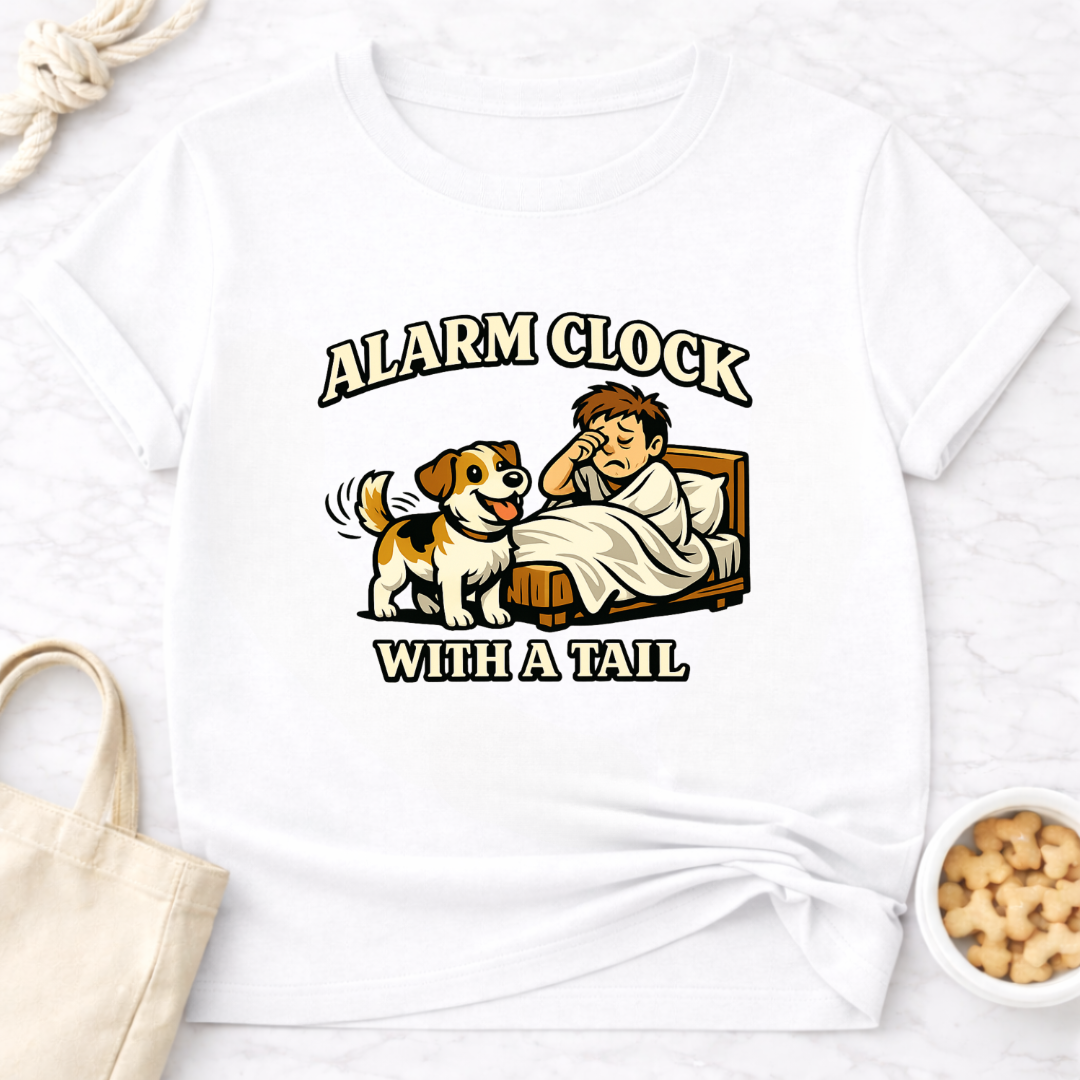 Alarm Clock with a Tail T-Shirt