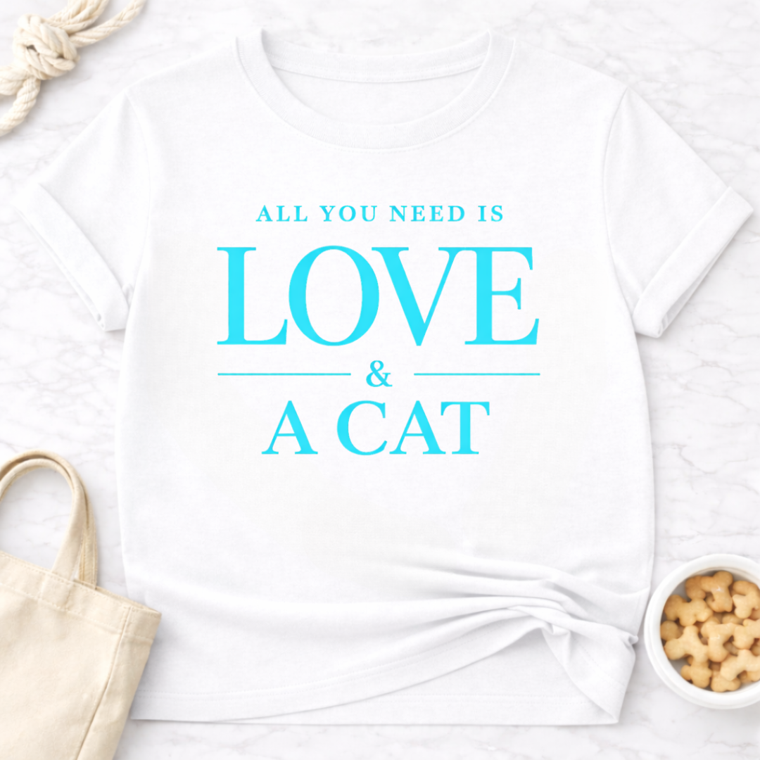 All You Need is Love and a Cat T-Shirt