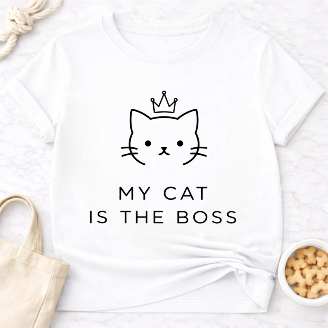 My Cat is the Boss (Simple) T-Shirt