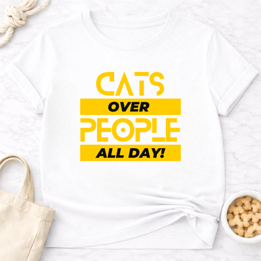 Cats Over People (Block)T-Shirt
