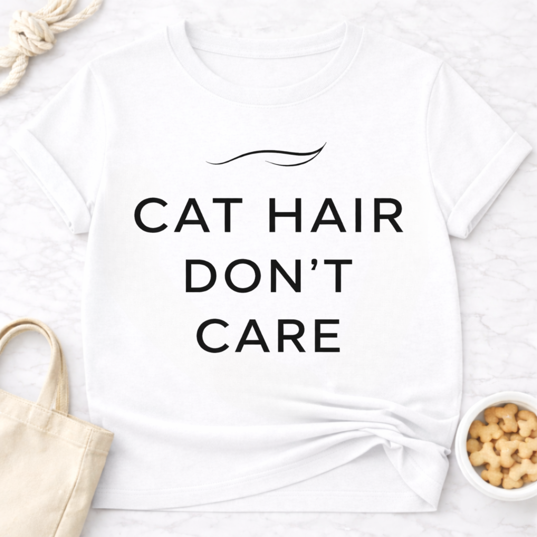 Cat Hair Don't Care T-Shirt