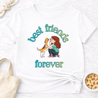 Best Friends Forever Girl and Dog T-Shirt