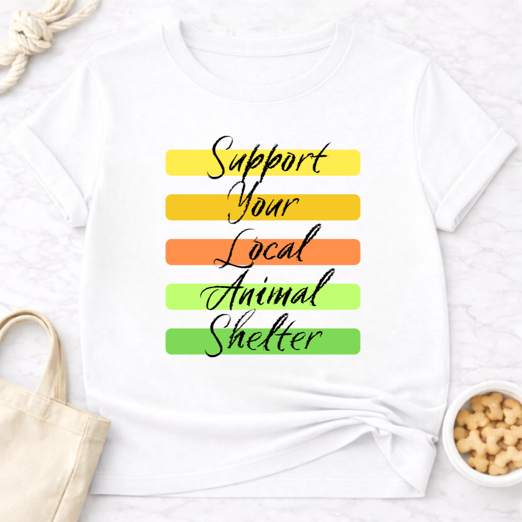 Support Your Local Animal Shelter Retro T-Shirt