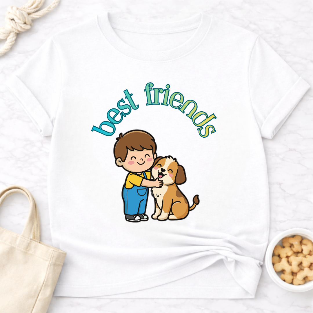 Best Friends Boy and Dog T-Shirt